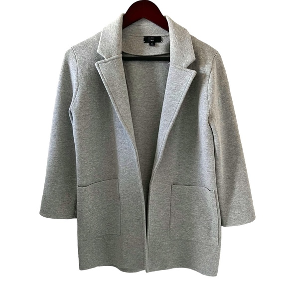 Crew Sophie Open Front Merino Wool Blend Sweater Blazer In